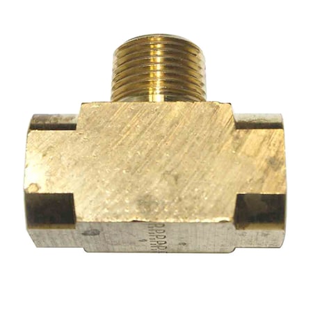 Interstate Pneumatics Brass Branch Tee Fitting 3/8 Inch NPT Female FP66TB